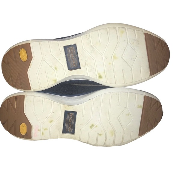 Pendleton Mens Wool Sneaker Shoe Navy Size 8.5 - Picture 6 of 11